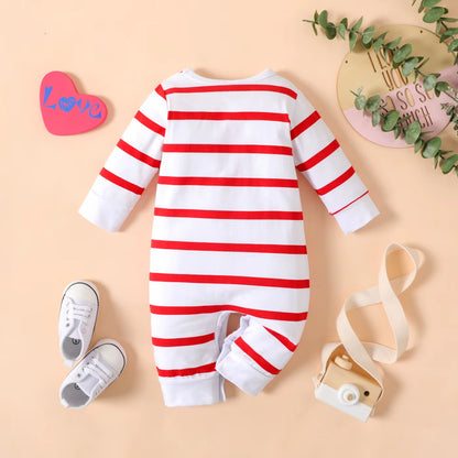 HeartWhisper – Cotton Long-Sleeve Printed Baby Jumpsuit