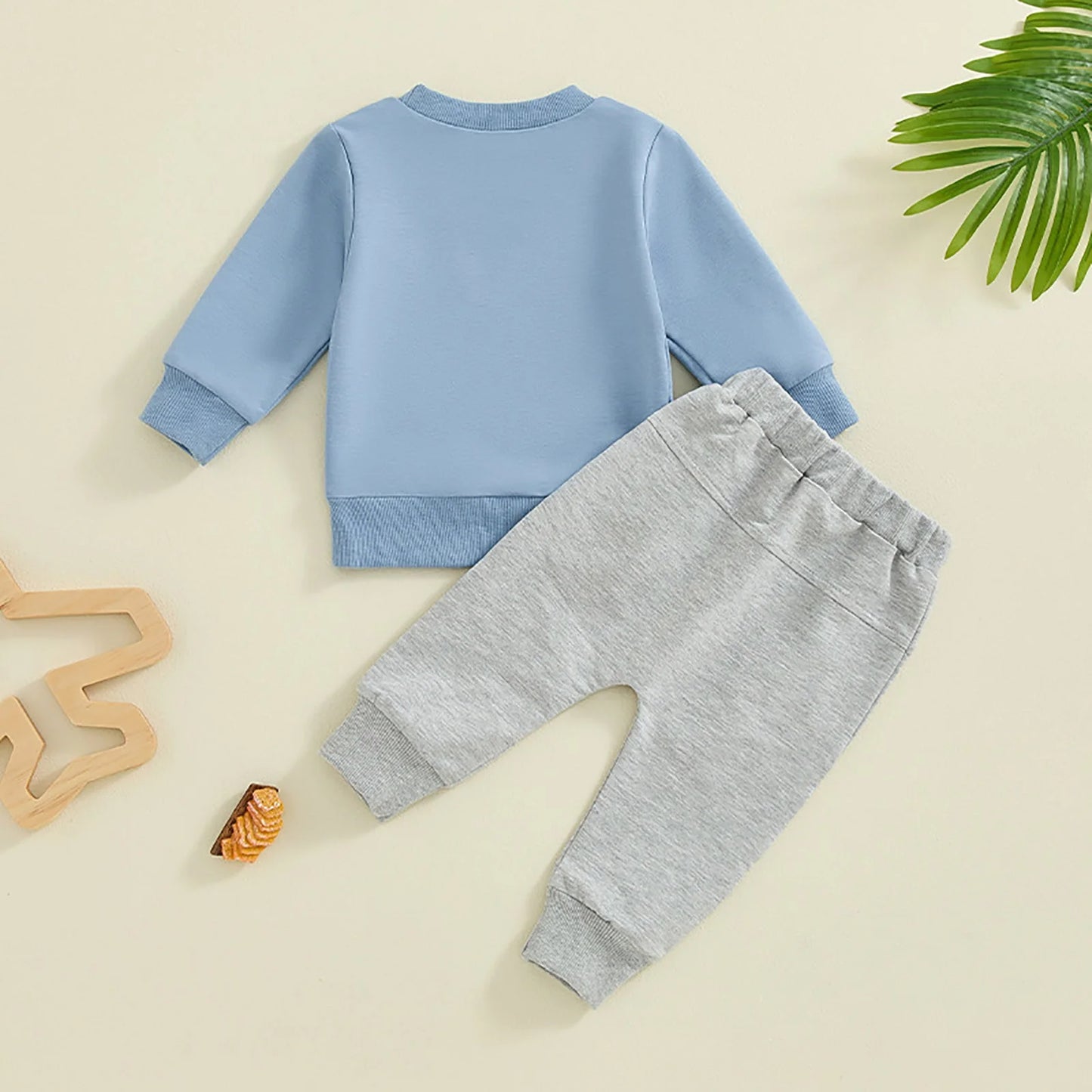 Toddler Kids Baby Boy Fall Outfits 1T 2T 3T Letter Print Long Sleeve Tops Pants Winter Clothes Sets