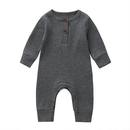 CozyNest – Autumn Cotton Romper for Newborns
